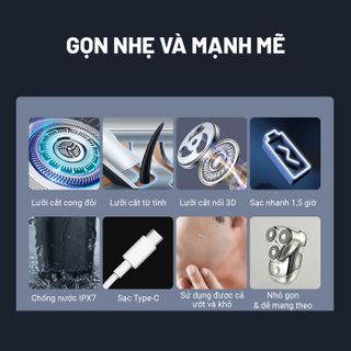 Máy Cạo Râu Hyundai PHT047BK Chính Hãng Bảo Hành 12 Tháng