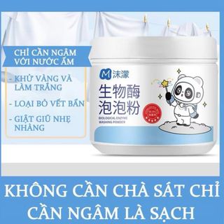 Bột Tẩy Trắng Enzyme Sinh Học, Đánh Bay Vết Bẩn, Khử Vết Ố Vàng Trên Quần Áo, Làm Sạch Giày Dép, An Toàn Cho Da