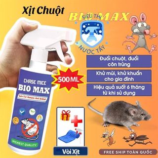 Loại 1- Xịt đuổi chuột bio max X1 Run Away - Không mùi, an toàn - Xua đuổi chuột, gián, côn trùng, tiện lợi xs500