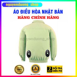 ÁO ĐIỀU HÒA CHÍNH HÃNG NHẬT BẢN PIN 50.000mAh - 12V, LÀM MÁT CHỐNG NẮNG NÓNG NAM VÀ NỮ MÀU GHI SÁNG
