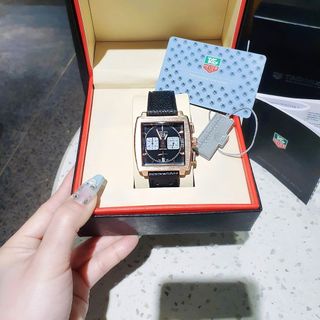 ĐỒNG HỒ NAM TRUNG CẤP HOT TREND TAG MONACO DÂY DA MẶT VUÔNG