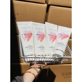 Kem Dưỡng Thể Trắng Da Chống Nắng WHISIS -Premium Collagen Whitening Body Lotion 200ml