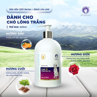 Sữa Tắm Cho Chó XUEDIAO 520ml - Thơm Lâu 7 Ngày, Tinh Dầu Đức, Diệt Khuẩn, Trị Ve Rận Cao Cấp