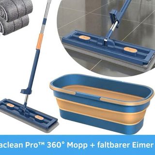 BỘ CÂY LAU NHÀ 42CM KÈM THÙNG GẤP GỌN