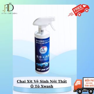 Chai Xịt Vệ Sinh Kính Và Nội Thất Ô Tô XWASH 500ml, Làm Sạch Khử Mùi Kính, Sofa Nội Thất Xe Hơi