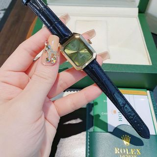 ĐỒNG HỒ NỮ THỜI TRANG HOT TREND RÔ LE DÂY DA MẶT VUÔNG MINI