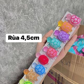 Chaảm túi mù RÙA (4,5cm) phát sáng - Đồ chơi dạ quang chất liệu nhựa đặc ruột