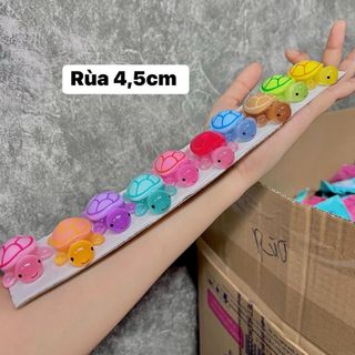 Chaảm túi mù RÙA (4,5cm) phát sáng - Đồ chơi dạ quang chất liệu nhựa đặc ruột