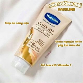 Sữa Dưỡng Thể Vaseline Healthy Bright Gluta HYA Serum 10X 300ml - THÁI LAN