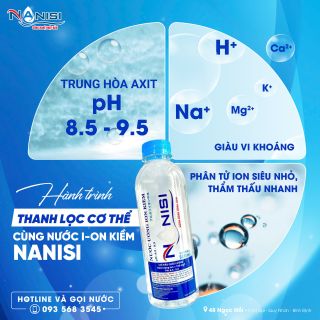 Nước uống ion kiềm Nanisi: tìm đại lý & npp nước ion kiềm trên toàn quóc