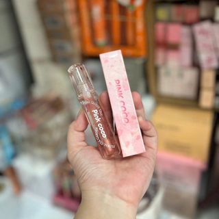 PINKCOCO SON BÓNG ánh sáng nước mịn lấp lánh môi bóng dưỡng ẩm lâu trôi không phai