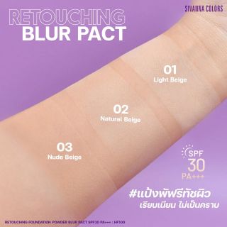 Phấn phủ Sivanna Colors Retouching Foundation Powder Blur Pact SPF30 PA+++ HF100