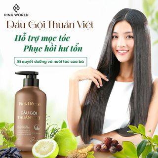 Combo Gội Xả Phục Hồi Tóc Hư Tổn Tinh Chất Thiên Nhiên PINK HOME Giúp Tóc Chắc Khỏe, Suôn Mượt