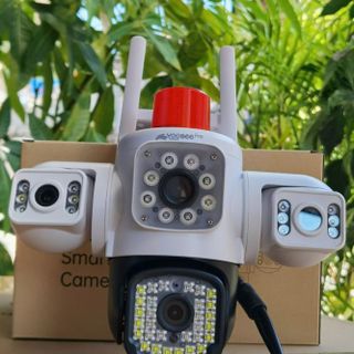 "Chuyên cơ mặt đất" Camera Wifi Yoosee F50JD 4 mắt 3 khung, điều chỉnh xoay cả 3 khung