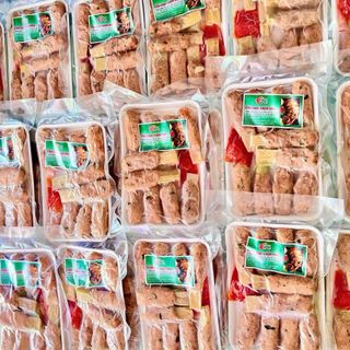 Chả mực cuộn mía ớt xiêm xanh vỉ 10 cuộn
