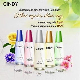 Nước Hoa Cindy Mẫu Mới 50ml, Nước Hoa Cindy Chính Hãng