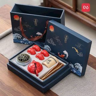 Bộ ấm trà men ngọc 9 chi tiết