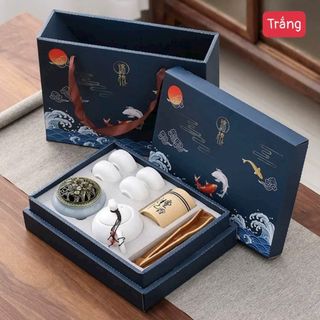 Bộ ấm trà men ngọc 9 chi tiết
