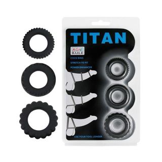 Vòng Đeo titan kéo dài thời gian bộ 3 vòng cao cấp giá sỉ
