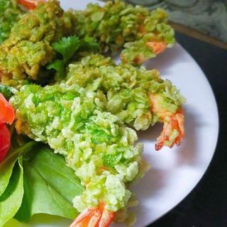 Tôm tẩm cốm xanh vỉ 250g