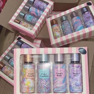 Set 4 chai Victoria Fl.eur 125ml/chai ( Body mist mang đến hương thơm quyến rũ )