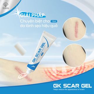 Gel trị sẹo GK SCAR GEL lấp đầy Sẹo Rỗ, Sẹo Lõm, làm phẳng Sẹo Lồi, Sẹo Thâm 15ml của Yuejin