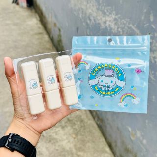 Set son dưỡng môi Cinnamoroll xanh 3 cây