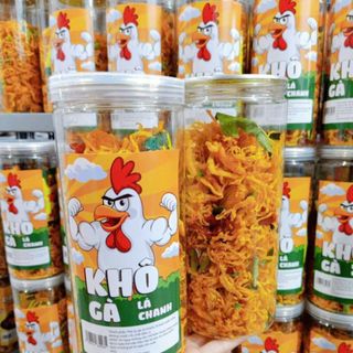 Khô gà lá chanh loại 1 hủ PET 930ml (300g) Đậm đà hương vị