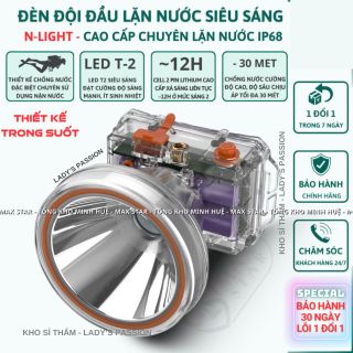 ĐÈN ĐỘI ĐẦU LẶN NƯỚC SIÊU SÁNG CHUYÊN DỤNG CAO CẤP N-LIGHT CHIP LED SIÊU SÁNG MẠNH CÔNG SUẤT CAO CHỐNG NƯỚC IP68 GD235 - LADY'S PASSION