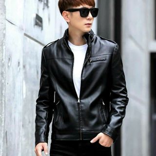 Áo khoác da simili thời trang nam thu đông