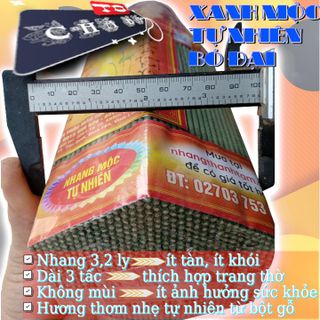 Nhang tự nhiên THÀNH TÂM 3 tấc, không hoặc có mùi tự nhiên dịu nhẹ