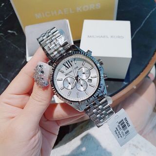 ĐỒNG HỒ NAM CAO CẤP MỚI NHẤT M KORS MẶT CHONOGRAP DÂY THÉP