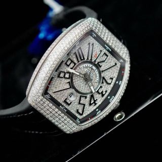 ĐỒNG HỒ NAM SIÊU CẤP MỚI NHẤT F.RANK MÁY CƠ MẶT FULL XOÀN