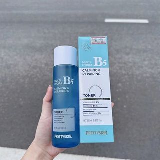 NƯỚC HOA HỒNG PHỤC HỒI, DƯỠNG TRẮNG PRETTY SKIN MULTI HYDRA B5 CALMING & REPAIRING TONER - 205ML