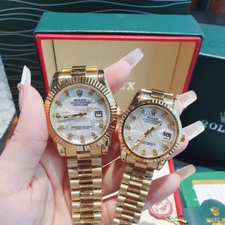 ĐỒNG HỒ NAM NỮ THỜI TRANG HOT TREND RÔ LE MẶT 3D LOGO