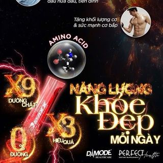 DMAXX thức uống bổ sung vitamin năng lượng không đường DAMODE 35 gói màu đỏ mỗi gói 2,2gr