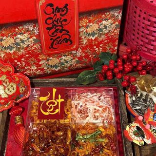 SET KHÔ TỨ VỊ, VẠN SỰ NHƯ Ý, MÓN QUÀ Ý NGHĨA 400G - WINNIE HOUSE