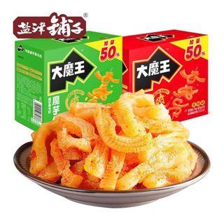 Bao Tử Bò Chay Vị Cay (18+9)g - 盐津铺子-大魔王丝香辣味(18+9)g | Yanjinpuzi Spicy Konjac (18+9)g - One Snack