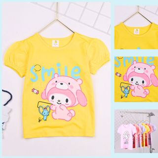 Áo bé gái Beebee, áo tay phồng cho bé gái, chất liệu thun cotton khô thoáng, an toàn cho da của bé