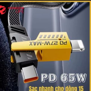 Cáp sạc 4 đầu đa năng 4 in 1 vừa xạc vừa truyền được dữ liệu