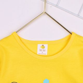 Áo bé gái Beebee, áo tay phồng cho bé gái, chất liệu thun cotton khô thoáng, an toàn cho da của bé