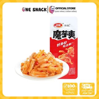 Bao Tử Bò Chay Vị Cay 180g - 卫龙魔芋爽香辣味盒装180g | Weilong Konjac Spicy Flavor 180g Boxed - One Snack