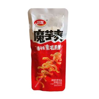 Bao Tử Bò Chay Vị Cay 180g - 卫龙魔芋爽香辣味盒装180g | Weilong Konjac Spicy Flavor 180g Boxed - One Snack