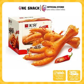 Chân Gà Nướng Cay 320g - 320g无穷烤鸡爪香辣味 | Infinite Spicy Grilled Chicken Feet 320g - One Snack