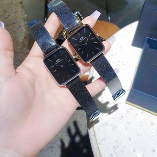 SALE ĐỒNG HỒ NAM THỜI TRANG HOT TREND D.W LƯỚI MẶT CHỮ NHẬT
