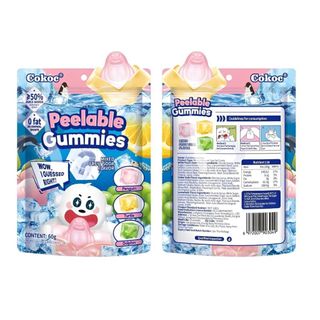 Kẹo Dẻo Trái Cây Bóc Vỏ 3D Vị Soda Cokoc 60g | Cokoc 3D Soda Soft Candy 60g - One Snack