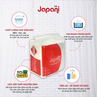 Khăn Giấy Napkin Japani Silk JPS102 102 tờ x 1 lớp