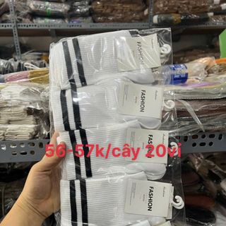 Tất cao cổ sọc trắng đen giá trên sản phẩm(sỉ theo vỉ)