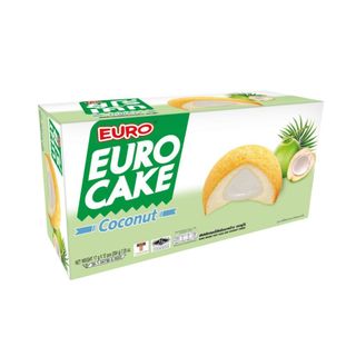 Bánh Trứng Vị Dừa Euro Cake Thái Lan - Hộp 12 Cái 204g | Euro Cake Coconut Egg Cakes - One Snack