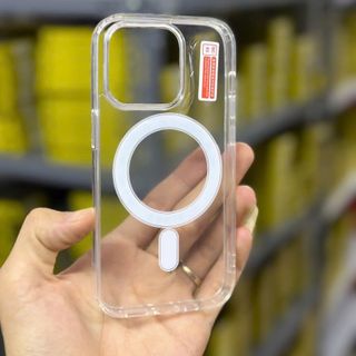 Ốp điện thoại nhựa cứng in logo Magsafe cho iPhone 11Pro/13ProMax/14/15